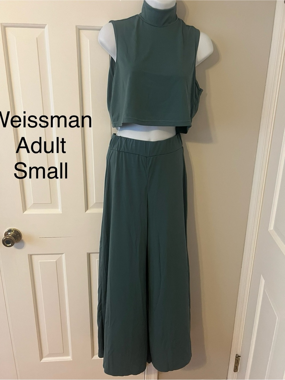 Weissman Women's Two-piece Dance Costume - Soft Green